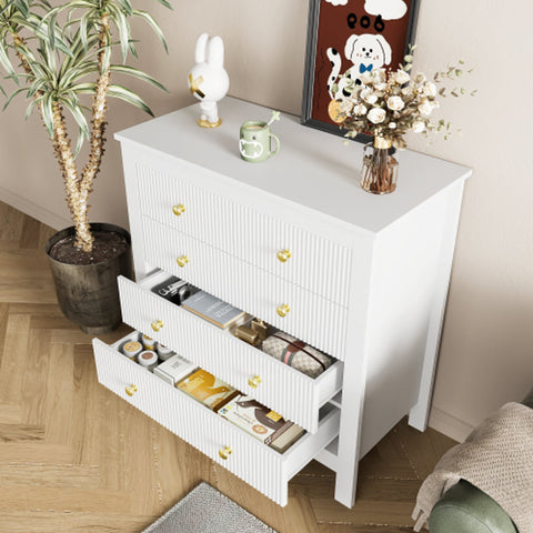 Rootz Elegant Sideboard - Chic Storage Cabinet - Luxury Drawers - Ample Storage - 79cm x 39.5cm x 80.5cm