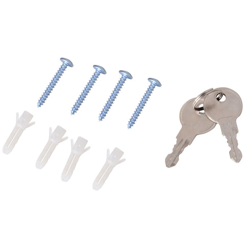 Rootz Medicine Cabinet - Secure Storage - Stylish Design - Functional Organizer - High-Quality Steel & Safety Glass - 30cm x 12cm x 60cm