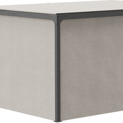 Rootz Gazebo - Outdoor Pavilion - Garden Canopy - Sturdy Fabric - Aluminum & Steel Frame - 295cm x 295cm x 220cm