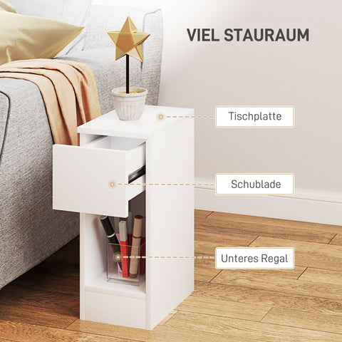 Rootz Bedside Table - Modern Side Table - Nightstand - Optimal Storage - 20cm x 30cm x 50cm - Perfect for Bedroom & Living Room