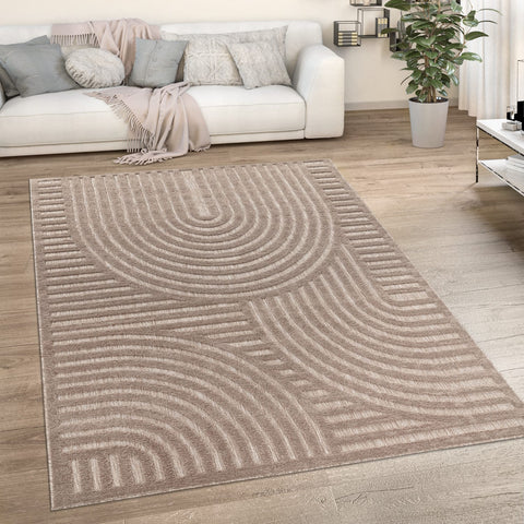 Indoor & Outdoor Rug – Durable – Geometric 3D Design – Easy-Care – Robust