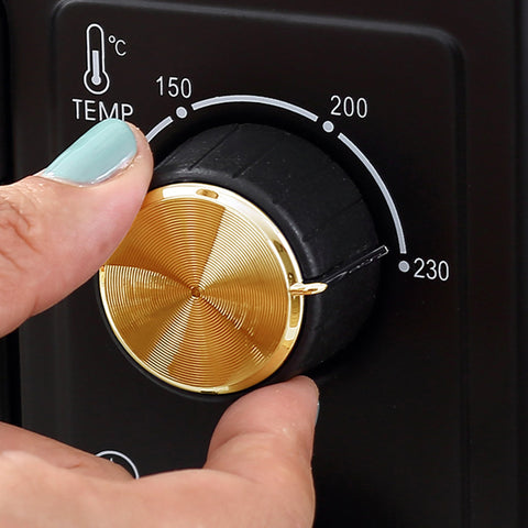 Rootz Mini Oven - Toaster Oven - Compact Cooker - 60-Min Timer - 44cm x 32cm x 28.1cm - Perfect for Small Kitchens and Studio Apartments