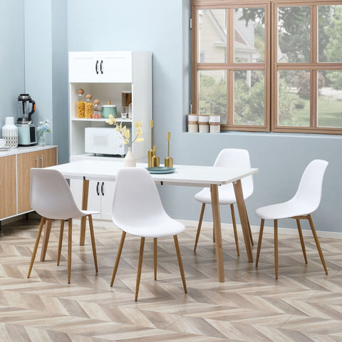 Rootz 4 Piece Modern Dining Chair Set - Kitchen Chairs - Dining Room Seats - Ergonomic Comfort - 45cm x 52cm x 85.5cm