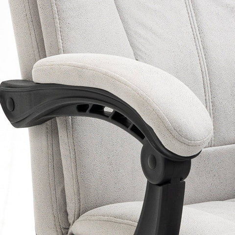 Rootz Vinsetto Massage Office Chair - Ergonomic Desk Chair - Executive Computer Chair - Six Vibration Massage Points - 155° Recline and Footrest - Adjustable Seat Height - 65W x 74D x 111-119H cm