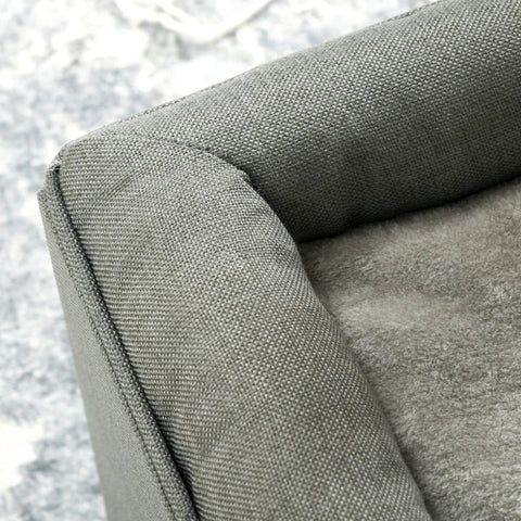 Rootz Cat Cave - Cat Bed - Cat House - 2-in-1 Cat Cave - MDF - Imitation Linen - Green - 36.5 x 36.5 x 33 cm