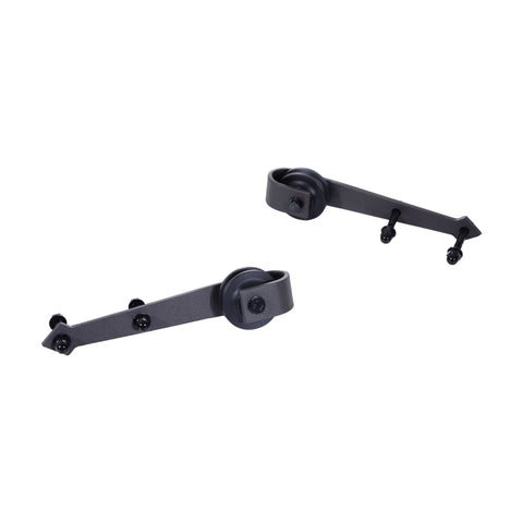 Rootz Sliding Door Hardware Set - Antique Style - Carbon Steel - Smooth Gliding - 200cm x 4cm x 0.6cm