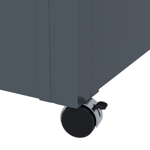 Rootz Outer Bearing Box - Storage Chest - Deck Box - Weatherproof & Lockable - Galvanized Steel - 120x62x66 cm