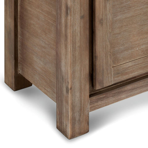 Rootz Sideboard - Storage Cabinet - Buffet Table - Solid Acacia Wood & MDF - Ample Storage, Durable, Stylish Design - 180cm x 45cm x 85cm