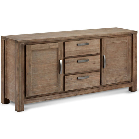 Rootz Sideboard - Storage Cabinet - Buffet Table - Solid Acacia Wood & MDF - Ample Storage, Durable, Stylish Design - 180cm x 45cm x 85cm