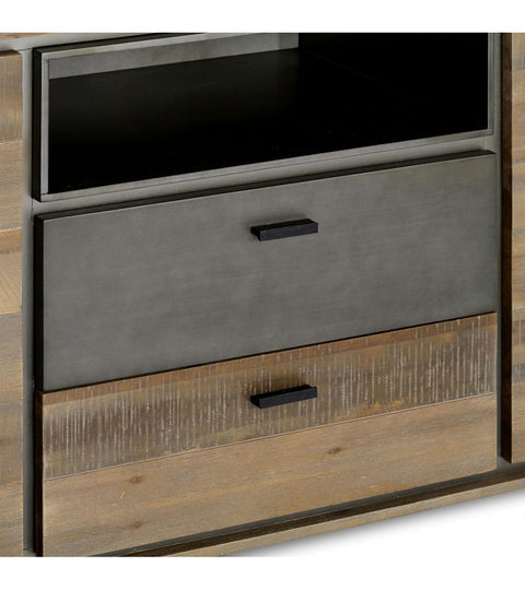 Rootz Acacia Wood Sideboard - Storage Cabinet - Buffet Table - Durable Construction - Ample Storage - Secure Locking - 160cm x 42cm x 79cm
