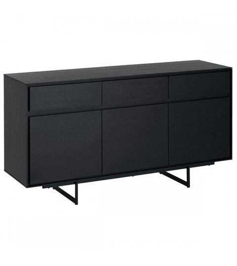 Rootz Sideboard - Storage Cabinet - Buffet Table - Enhanced Storage Solutions - Soft Closing System - Durable Construction - 155cm x 45cm x 85cm