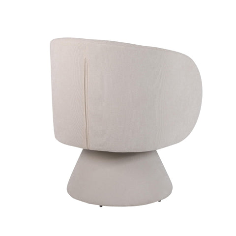 Rootz Modern Swivel Leisure Chair Set - Rotating Chair - Minimalist Design - High Density Cushion - 67cm x 61.4cm x 77.9cm