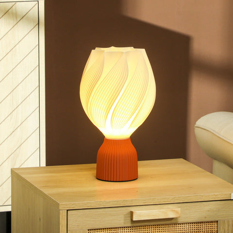Rootz 3D Printed Lamp - Table Lamp - LED Lamp - Energy-Efficient - 16.5l x 16.5b x 28h cm - White