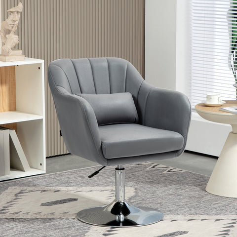 Rootz Swivel Chair - Office Chair - Height Adjustable Chair - Maximum Comfort - 60 x 60 x 79-91 cm - Grey