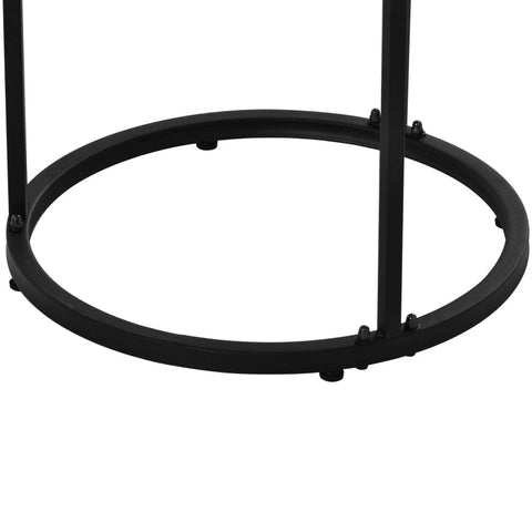 Rootz 2 Piece Set Coffee Tables - Round Tables - Stackable Tables - Space-Saving Design - 70.5cm x 50cm & 45.5cm x 44cm