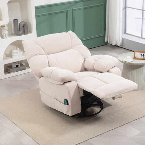 Rootz Massage Chair - TV Armchair - Recliner Chair - Luxury Fabric - Heat Function - 98cm x 90cm x 98cm