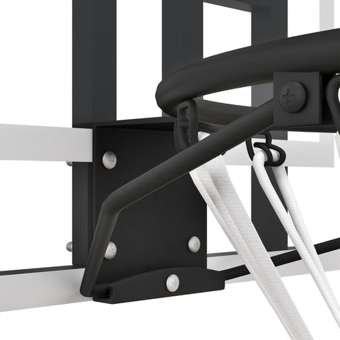 Rootz Basketball Hoop Set - Hoop Set - Basket Hoop - Shatterproof Back Panel - Adjustable Height - 113cm x 61cm x 73cm