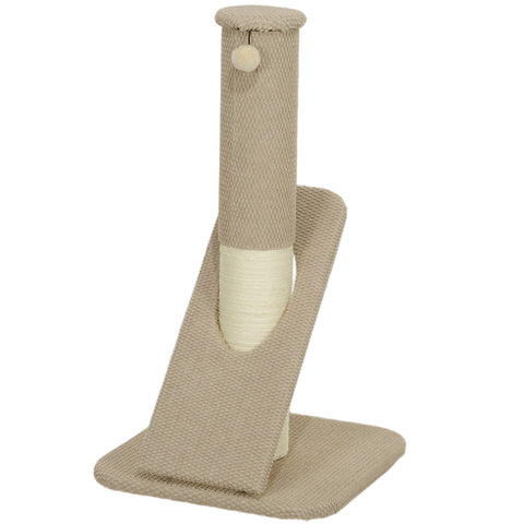 Rootz Cat Scratching Post - Activity Center - Furniture Protector - Solid Chipboard - 48cm x 48cm x 84cm
