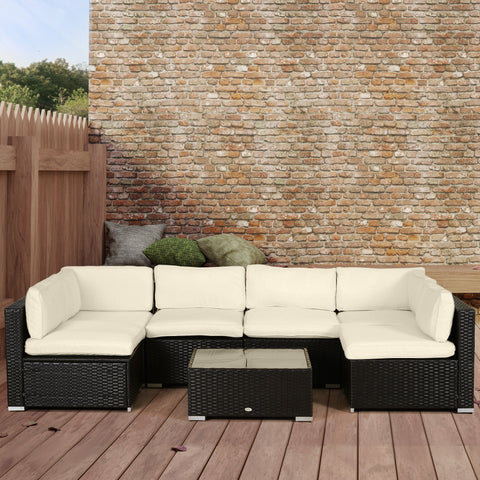 Rootz 14 Pc Garden Furniture Cover Set - Pillow Covers - Cushion Covers - Water-Repellent Polyester - 65x65cm & 57x30.5cm