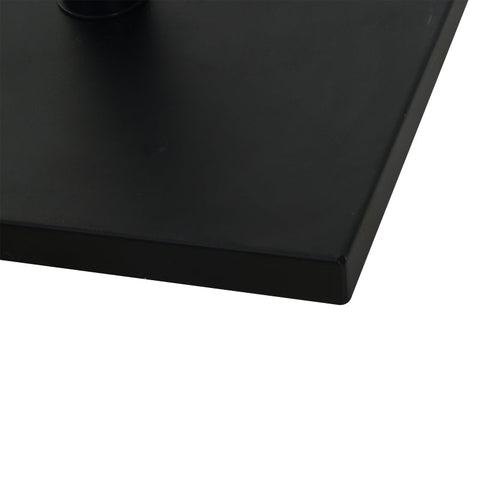 Rootz Parasol Stand - Umbrella Stand - Umbrella Holder - Umbrella Base - Metal + Cement - Black - 40 x 40 x 43 cm