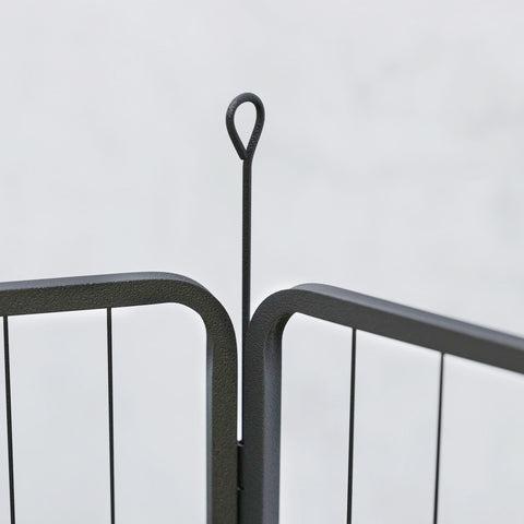 Rootz Dog Fence - Pet Enclosure - Foldable Kennel - Robust Steel - 80cm x 1.5cm x 60cm