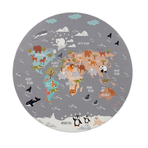 Children’s Play Carpet – City Streets Design – Durable & Soft – Easy to Clean