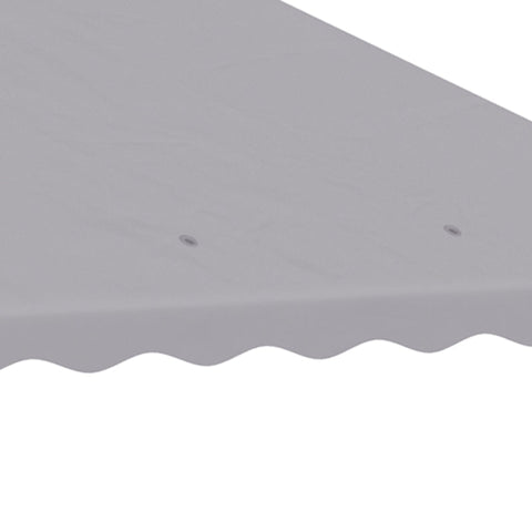 Rootz Gazebo Replacement Roof - Ventilation Canopy - Water Drainage - Holes Polyester - Light Gray - 295L x 295W cm