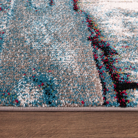 Short Pile Rug – Modern Pattern – Designer Style – Soft & Durable Living Room Carpet