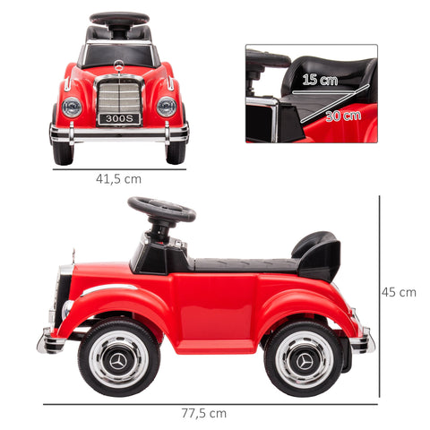 Rootz Slide Children's Car - Ride-On Toy - Foot-to-Floor Car - Anti-Rollover Feature - 77.5L x 41.5B x 45H cm