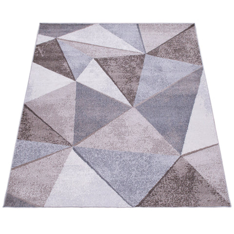 Modern Short-Pile Rug – Geometric Pattern – Soft, Durable & Easy-Care – Stylish Look