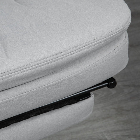 Rootz Massage Office Chair - Heat Function - Adjustable Backrest - Ergonomic Design - Microfiber - 66cm x 67cm x 118cm