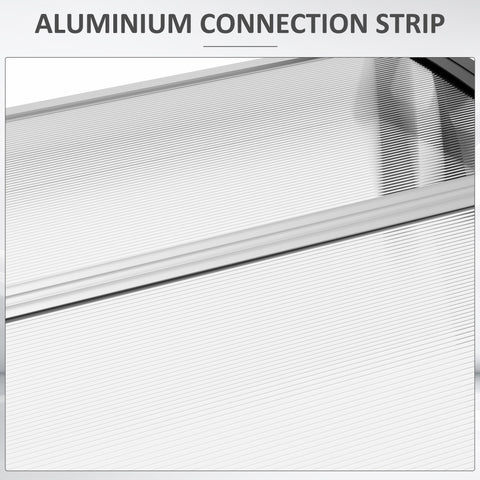 Rootz Canopy Protective Roof - UV-Resistant - Water Resistant - Protects from Sun & Weather - 89x122x24cm White