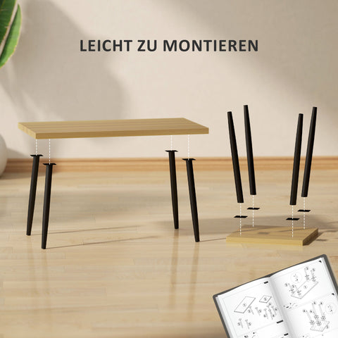 Rootz 2-Set Coffee Table - Side Table - Flexibility Table - Modern Design - 90x50x45cm (Large), 40x40x50cm (Small)