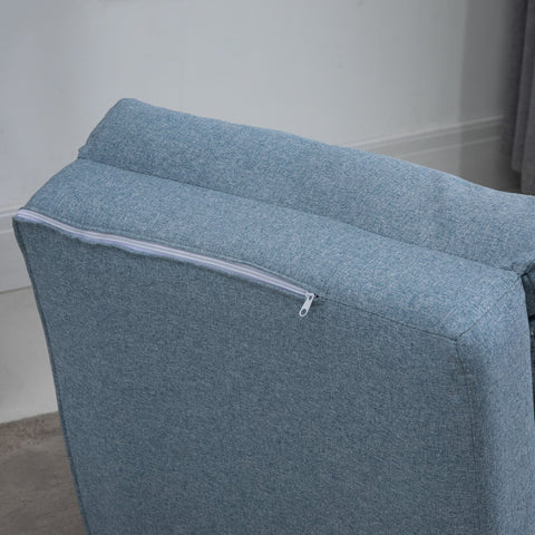 Rootz Folding Floor Chair Mattress - Sleep Mat - Convertible Sofa Bed - Space-Saving Comfort - 60cm x 80cm x 56cm Blue