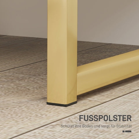 Rootz Bedside Table - Night Dresser - Side Table - Elegant Gold Handles - Space-Saving Design - 40 x 40 x 50 cm