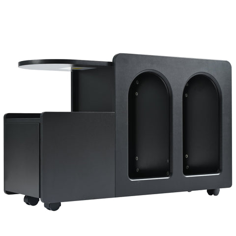 Rootz Multifunctional Side Cabinet - Storage Trolley - Rolling Cart - Flexible Wheels - 82cm x 30cm x 53cm