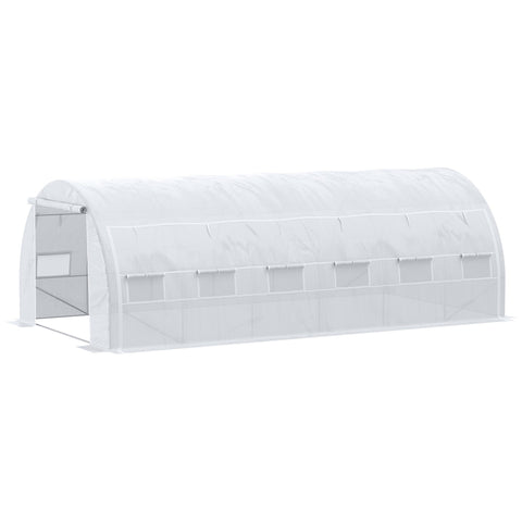 Rootz Garden Greenhouse 18m² - Plant Shelter - UV Protection - Optimal Growth - 5.97L x 3W x 2H m