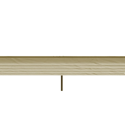 Rootz Pergola Replacement Roof - Canopy - Shade Cover - Rain Drainage - 250L x 255W cm - Brown Polyester