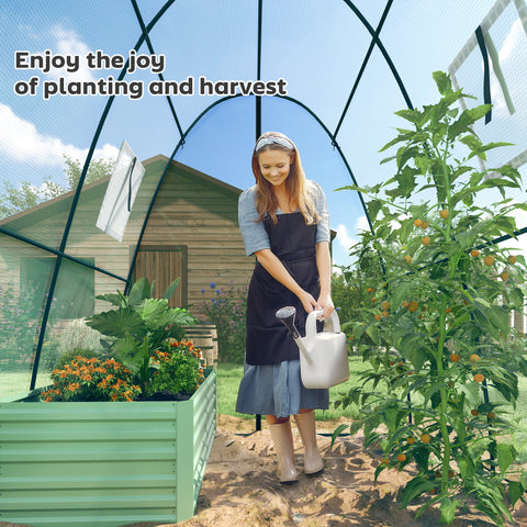 Rootz Arched Greenhouse - Foil Tomato House - Portable Plant Shelter - Stability & Optimal Ventilation - 1.8 x 1.8 x 2 m