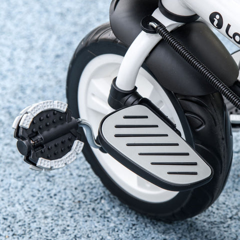 Rootz 6-in-1 Kinderdriewieler - Kinderdriewieler - Peuterfiets - Duwstang - Zonnekap - Reflecterende strips - 112cm x 50cm x 104cm - Donkerblauw