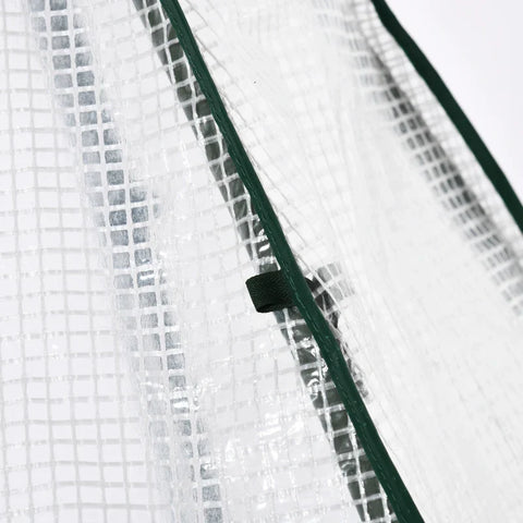 Rootz Mini Greenhouse - Winter Tent for Plants with Rolling Door - Garden - Balcony - Winter Protection - White - 160 x 140 x 180 cm