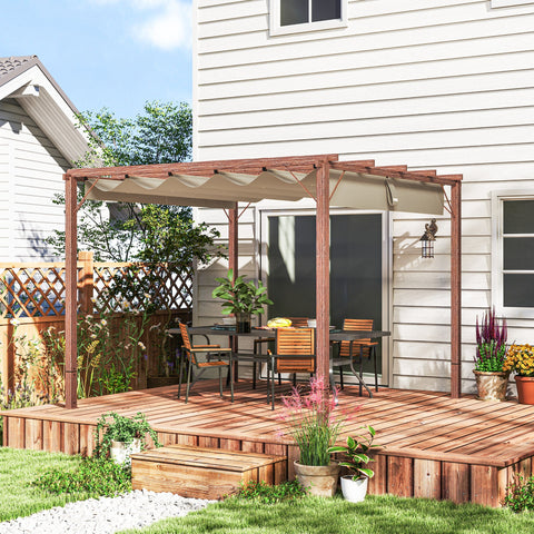 Rootz 3x3 m Garden Pergola - Terrace Canopy - Patio Cover - UPF30+ Sun Protection - Aluminum Frame - 299x296x232 cm