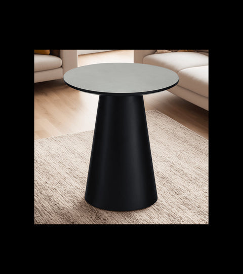 Rootz Coffee Table - Modern Coffee Table - Round Table - Durable MDF Construction - Compact & Versatile - Easy Maintenance - 45x45x50 cm