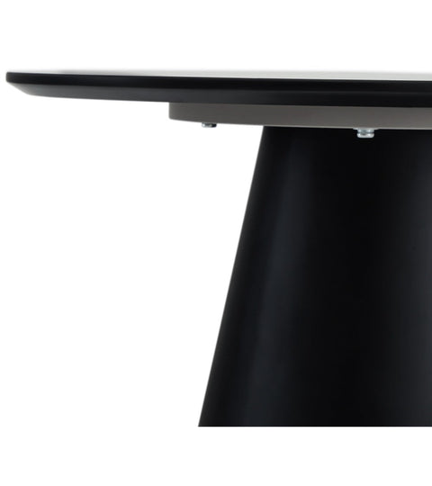 Rootz Coffee Table - Round Table - Modern Coffee Table - Minimalist Design - Durable MDF Construction - Stable and Secure - 60x60x40 cm