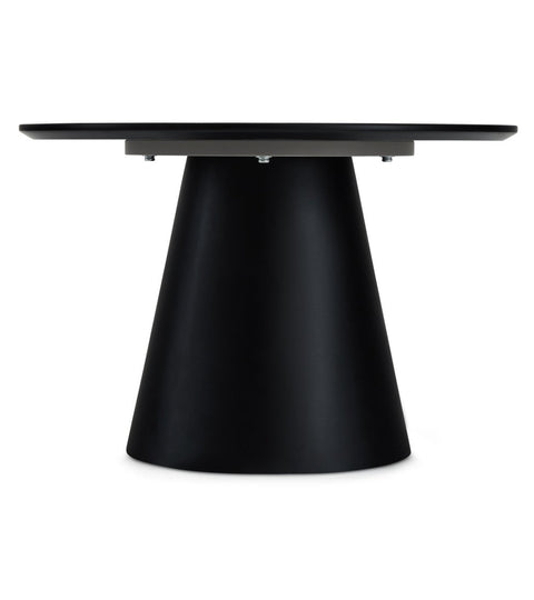 Rootz Coffee Table - Round Table - Modern Coffee Table - Minimalist Design - Durable MDF Construction - Stable and Secure - 60x60x40 cm