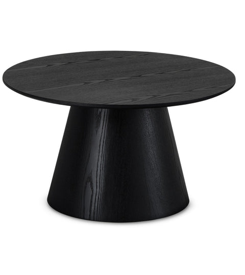 Rootz Coffee Table - Modern Centerpiece - Contemporary Round Table - Sturdy MDF Construction - Spacious 80x80x45 cm - Easy Maintenance