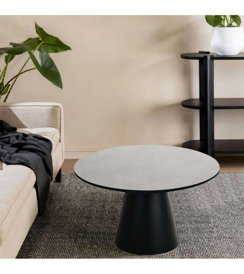 Rootz Coffee Table - Round Table - Modern Center Table - Durable MDF - Modern Aesthetic - Easy Maintenance - 80cm x 80cm x 45cm