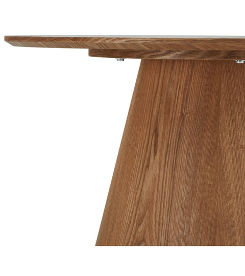 Rootz Coffee Table - Modern Center Table - Stylish Living Room Furniture - Durable MDF & Oak Veneer - Spacious 80cm x 80cm x 45cm