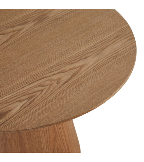 Rootz Coffee Table - Modern Center Table - Stylish Living Room Furniture - Durable MDF & Oak Veneer - Spacious 80cm x 80cm x 45cm