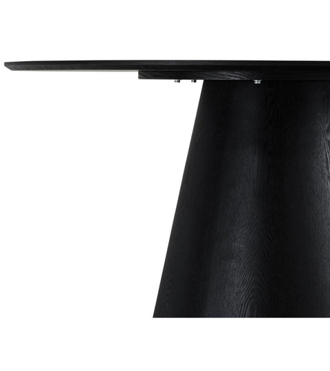 Rootz Dining Table - Round Table - Modern Dining Table - Elegant Oak Veneer - Durable MDF Construction - Cozy Atmosphere - 120x120x76 cm